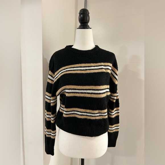 Divided Striped Sweater - Picture 1 of 2